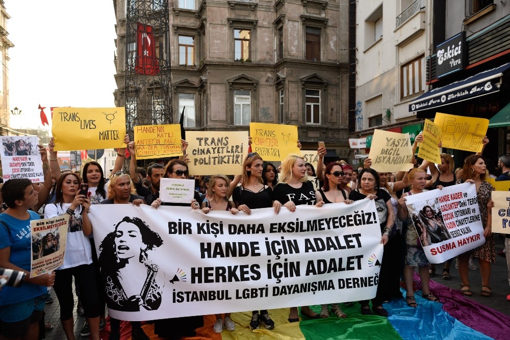 Zekeriyaköy Hande Kader Cinayeti Taksim'de Protesto Edildi