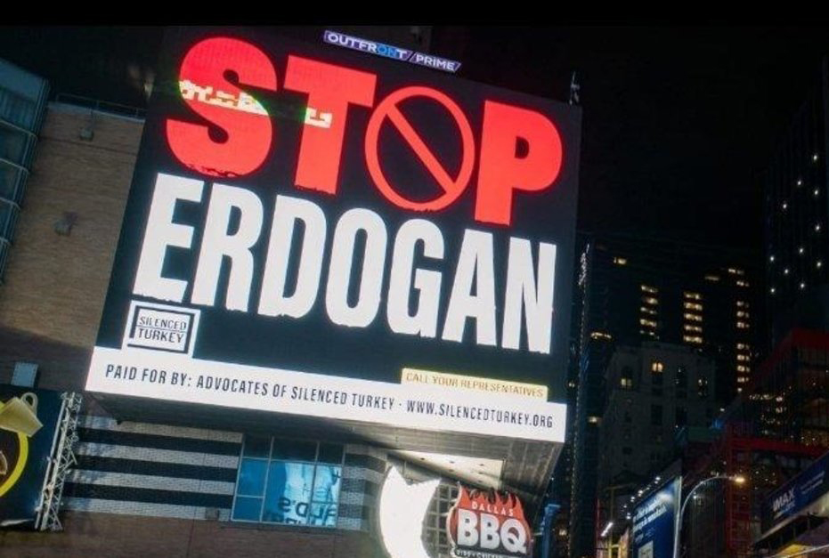 New York sokaklarında </br>Skandal Erdoğan reklamları!